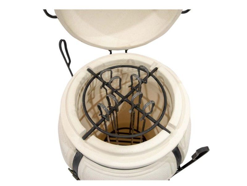 Тандыр керамический ТехноКерамика Гектор с откидной крышкой (в комплекте подставка)