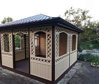 Квадратная беседка ВОСТОЧНАЯ АЗИЯ 4х4