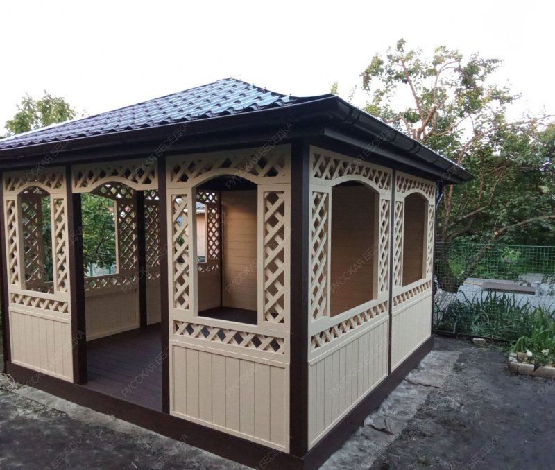 Квадратная беседка ВОСТОЧНАЯ АЗИЯ 4х4