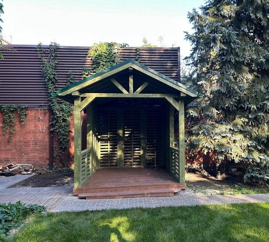 Прямоугольная беседка ЛОЗА