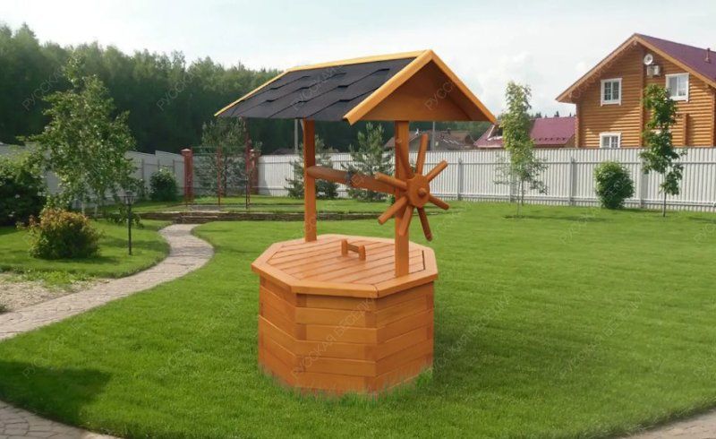 Колодец декоративный шестигранный