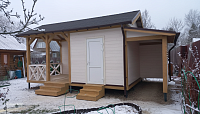 Летняя кухня ВЕСНА 7,5х4 с дровником