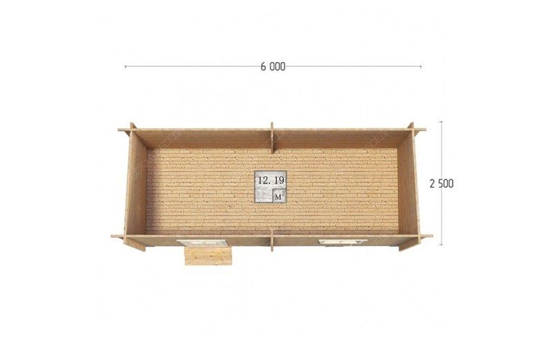 Хозяйственный блок серия ХБ 6х2.5