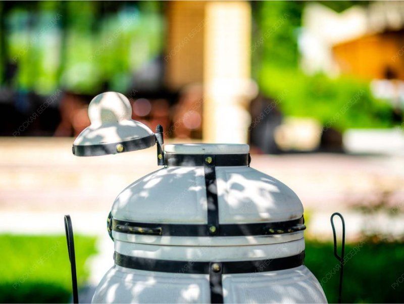 Тандыр керамический ТехноКерамика Гектор с откидной крышкой (в комплекте подставка)