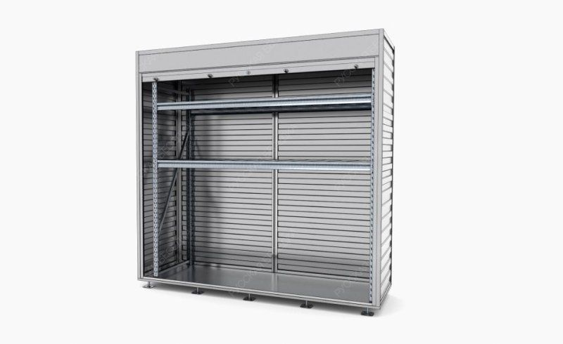 Металлический шкаф 2,40x2,40 разборный