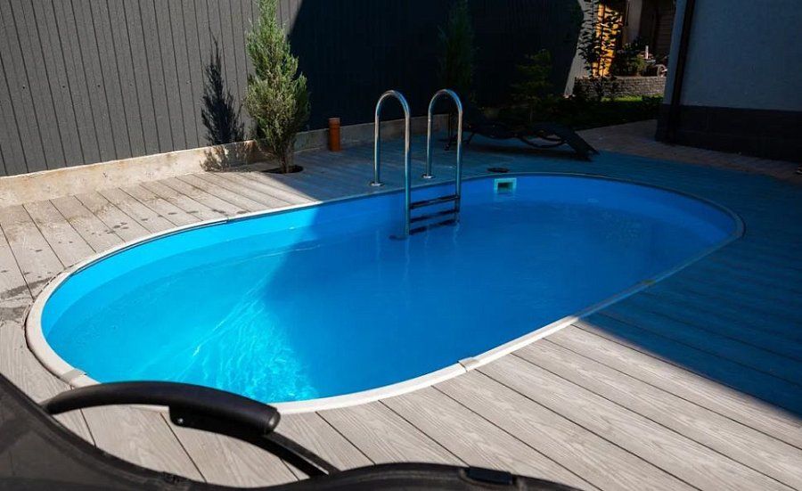 Каркасный овальный морозостойкий бассейн LARIMAR 5,0 x 2,5 м