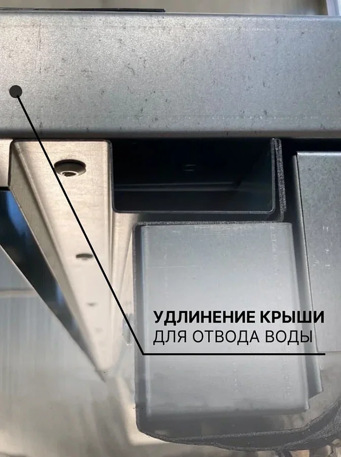 Гараж для мопедов с плоской крышей стандартный