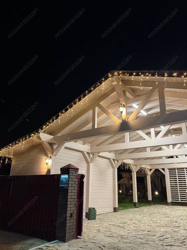 Навес для автомобилей с хозблоком САНРЕМО