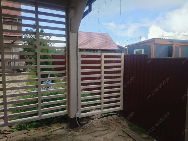 Навес для автомобилей с хозблоком САНРЕМО