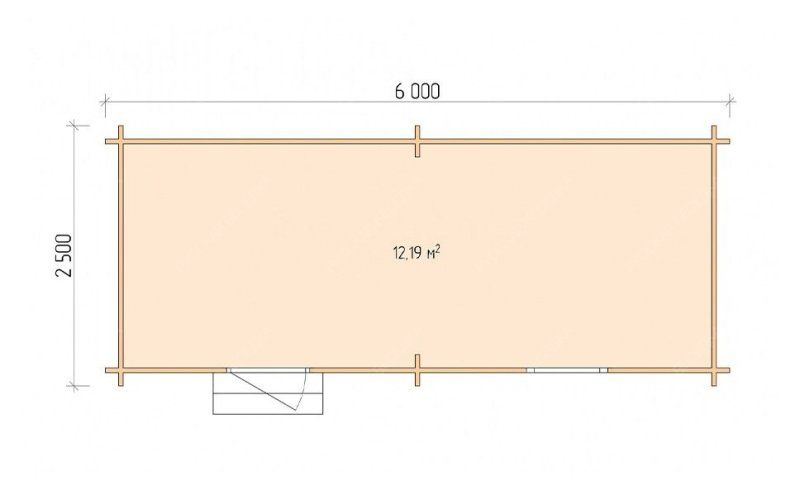 Хозяйственный блок серия ХБ 6х2.5