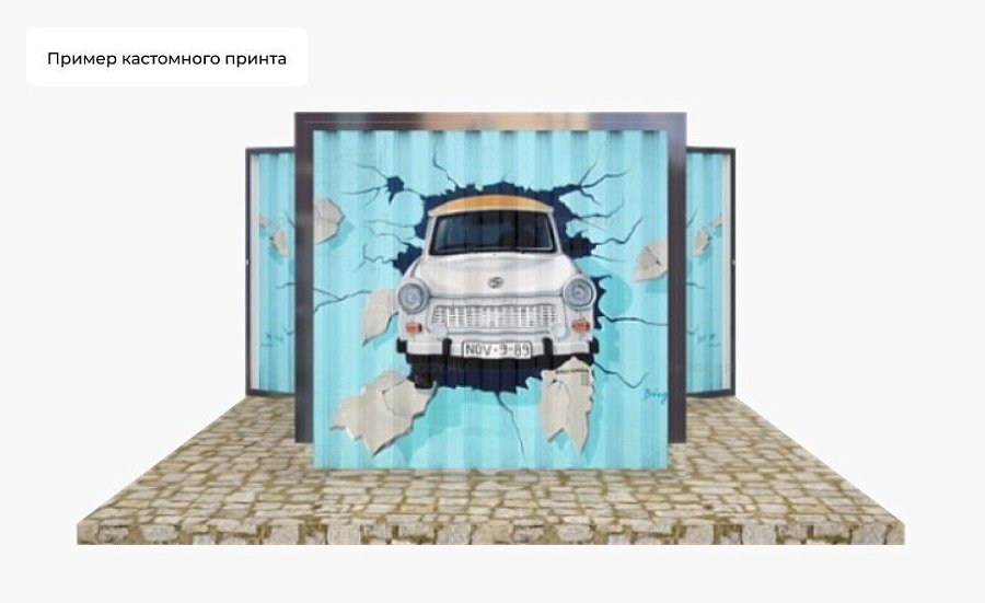 Гараж для мопедов с плоской крышей стандартный