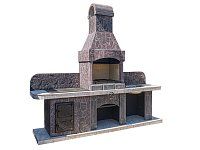 Печь № 13 — Печь барбекю с печью под казан и рабочим столом (или мойкой)