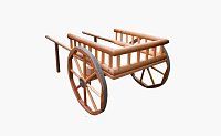 Деревянная арба для сада