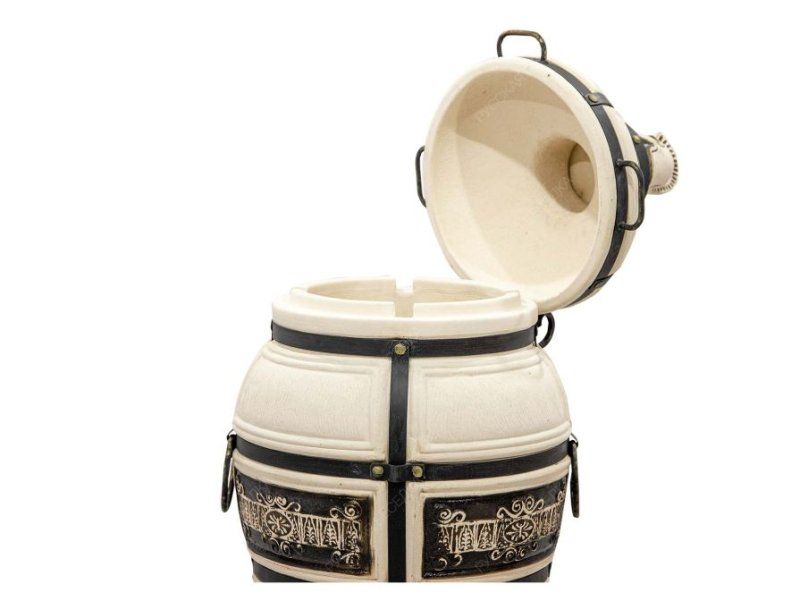 Тандыр керамический ТехноКерамика Гектор с откидной крышкой (в комплекте подставка)