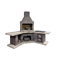 Печь № 17 — Барбекю комплекс угловой