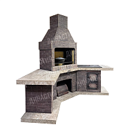 Печь № 17 — Барбекю комплекс угловой