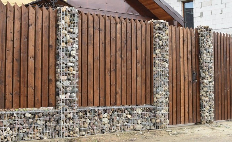 Забор №7 - шахматный угловой