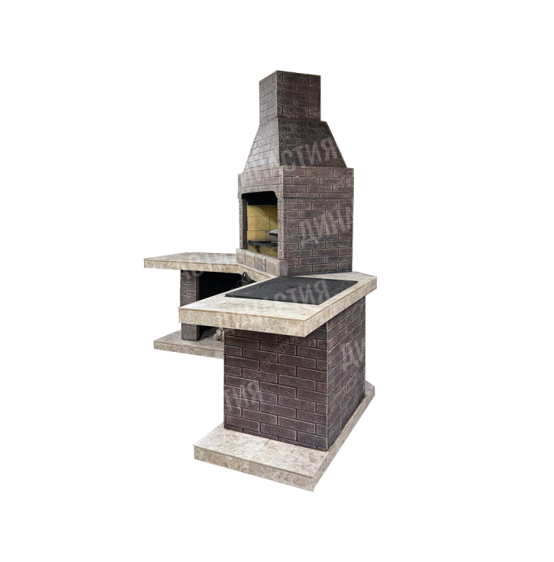 Печь № 17 — Барбекю комплекс угловой