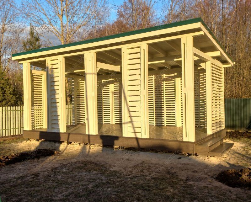 Прямоугольная беседка ПАВИЯ