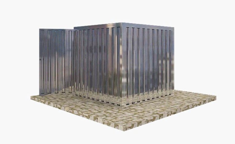 Гараж для мопедов с плоской крышей стандартный