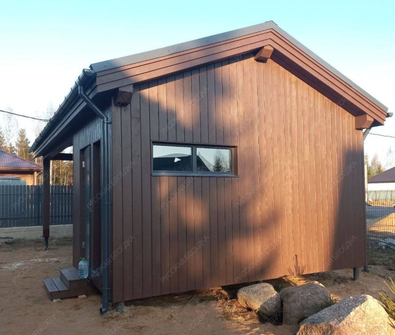 Навес для автомобилей с хозблоком РЕЙН