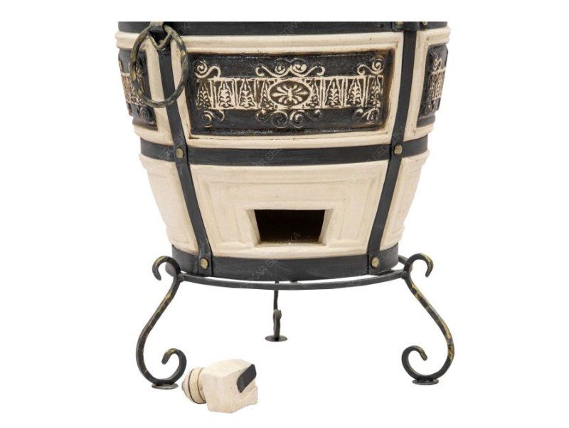 Тандыр керамический ТехноКерамика Гектор с откидной крышкой (в комплекте подставка)