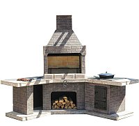 Печь № 17 — Барбекю комплекс угловой